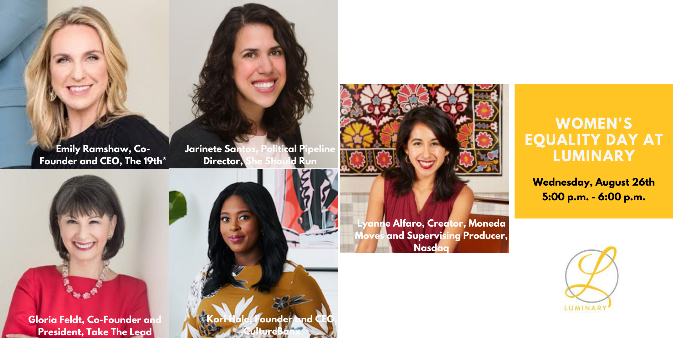 Women's Equality Day at Luminary